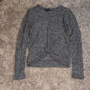 Almost Famous Charcoal Knit Top